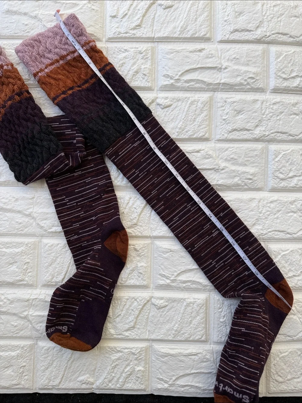 Smartwool thigh high “over the knee” socks.